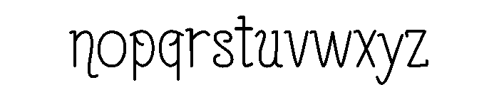Aurora Night Lite Font LOWERCASE