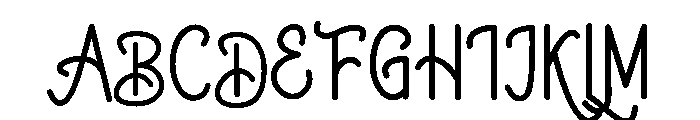 Aurora Night Font UPPERCASE