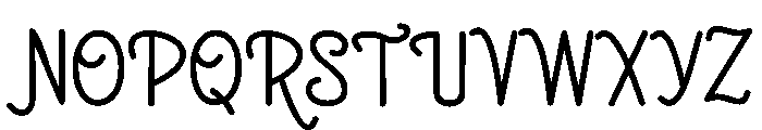 Aurora Night Font UPPERCASE