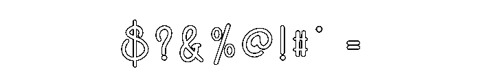 Aurora Valentine Font OTHER CHARS