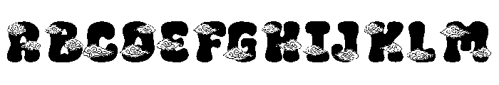 Auspice Cloud Font UPPERCASE
