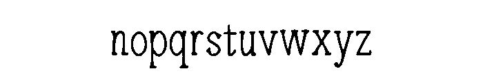 Ausra Font LOWERCASE