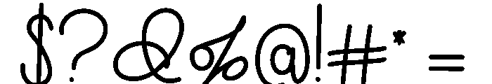 AustinaHandwritten Font OTHER CHARS