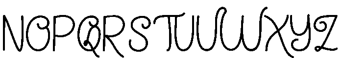 AustinaHandwritten Font UPPERCASE