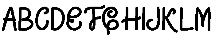 AustinaHandwrittenBold Font UPPERCASE