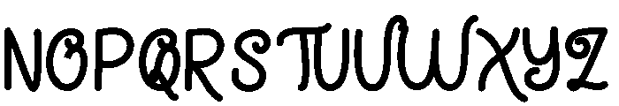 AustinaHandwrittenBold Font UPPERCASE