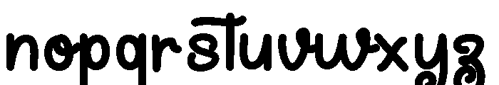 AustinaHandwrittenBold Font LOWERCASE