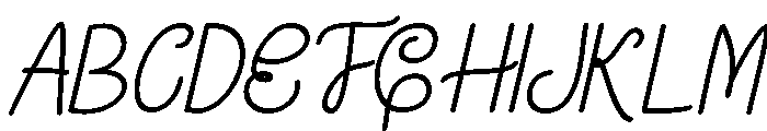 AustinaHandwrittenSlant Font UPPERCASE