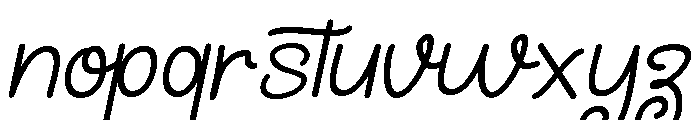 AustinaHandwrittenSlant Font LOWERCASE
