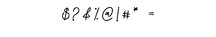 Australian Calligrap Font OTHER CHARS