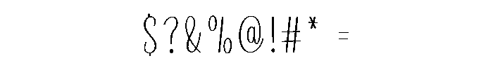 Authentic Ballpoint Font OTHER CHARS