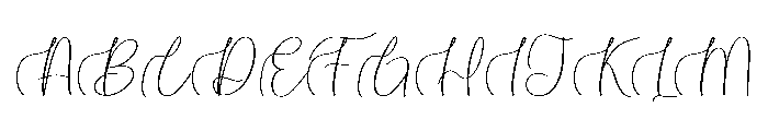 Authentic Ballpoint Font UPPERCASE