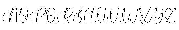 Authentic Ballpoint Font UPPERCASE