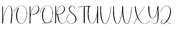Authentic Birthday Font UPPERCASE