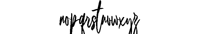 Authentic Brush Regular Font LOWERCASE