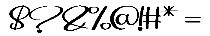 Authentic Handmade Font OTHER CHARS