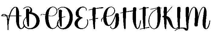 Authentic Handmade Font UPPERCASE