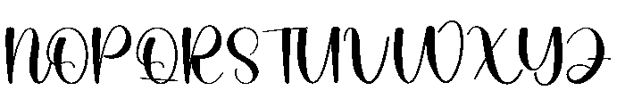 Authentic Handmade Font UPPERCASE