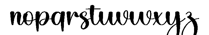 Authentic Handmade Font LOWERCASE