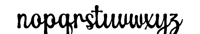 Authentic Micheyla Font LOWERCASE