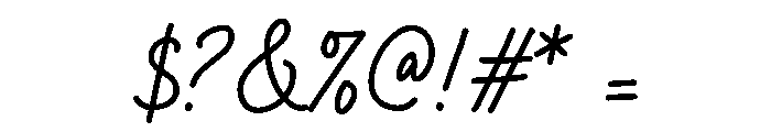 Authentic Society Script Font OTHER CHARS