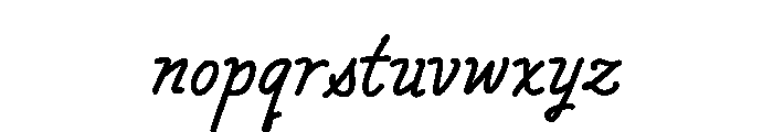 Authentic Society Script Font LOWERCASE