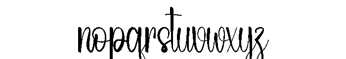 Authentic Valentine Font LOWERCASE
