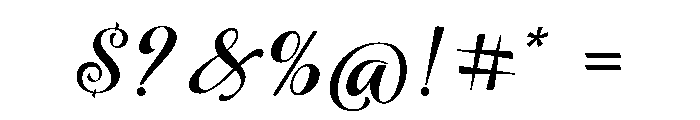 AuthenticCalligraphy Font OTHER CHARS