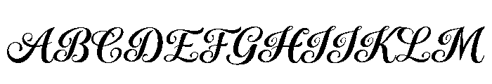 AuthenticCalligraphy Font UPPERCASE