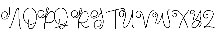 Authentics Font UPPERCASE