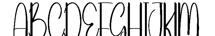 Autism February Font UPPERCASE