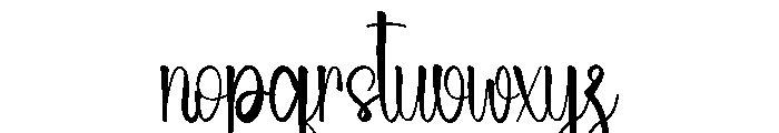 Autism February Font LOWERCASE