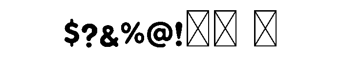 Auto Graphy Font OTHER CHARS