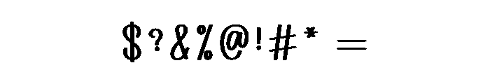 Autografi Font OTHER CHARS