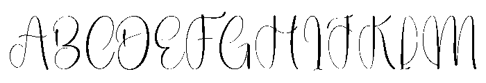 Autography Christmas Font UPPERCASE