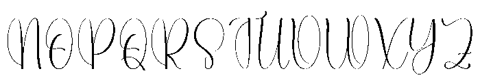 Autography Christmas Font UPPERCASE