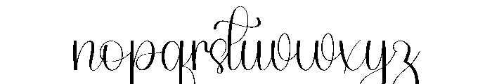 Autography Christmas Font LOWERCASE