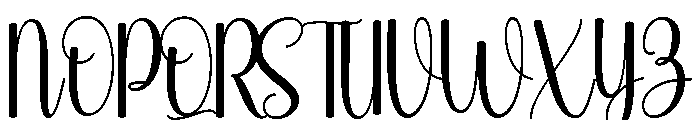 Autography Handlettering Reg Font UPPERCASE