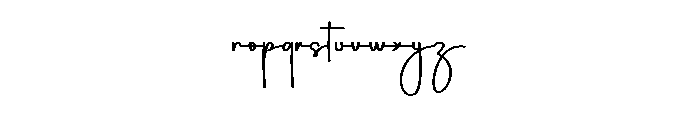 Autography3 Font LOWERCASE