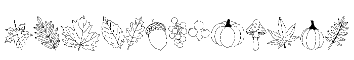 Autumn  Activity FONT