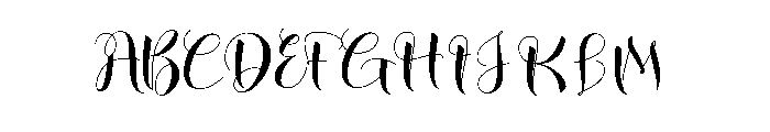 Autumn Behinding Font UPPERCASE