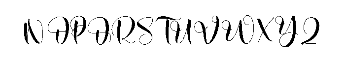 Autumn Behinding Font UPPERCASE