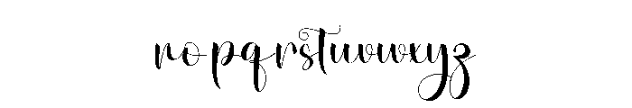 Autumn Behinding Font LOWERCASE