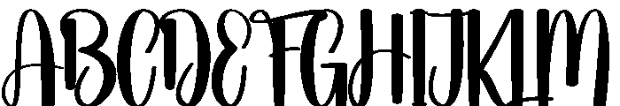 Autumn Christmas Font UPPERCASE