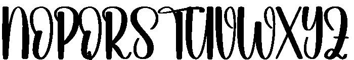 Autumn Christmas Font UPPERCASE
