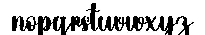 Autumn Christmas Font LOWERCASE