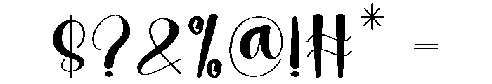 Autumn Embroidery Font OTHER CHARS