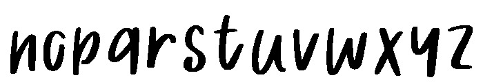 Autumn Garden Regular Font LOWERCASE