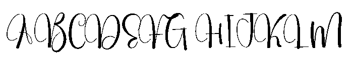 Autumn Husbands Font UPPERCASE