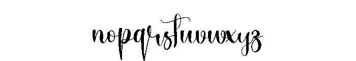 Autumn Husbands Font LOWERCASE